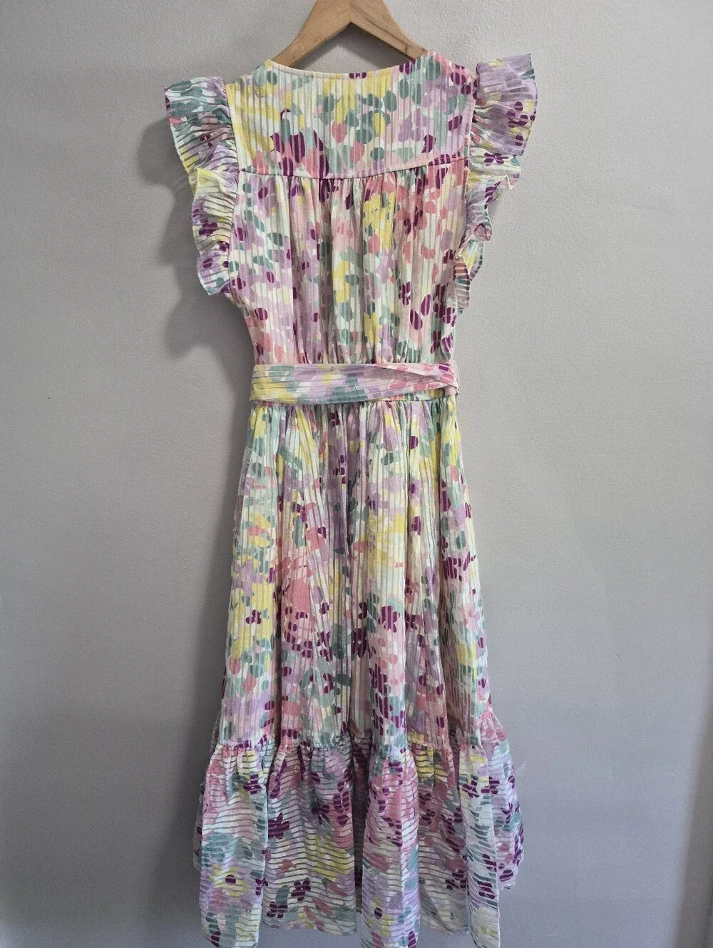 Kate Spade New York NWOT CREAM Women's Painted Petals Burnout Dress Size 0